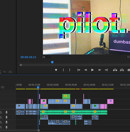Screeny of the Final cut being edited